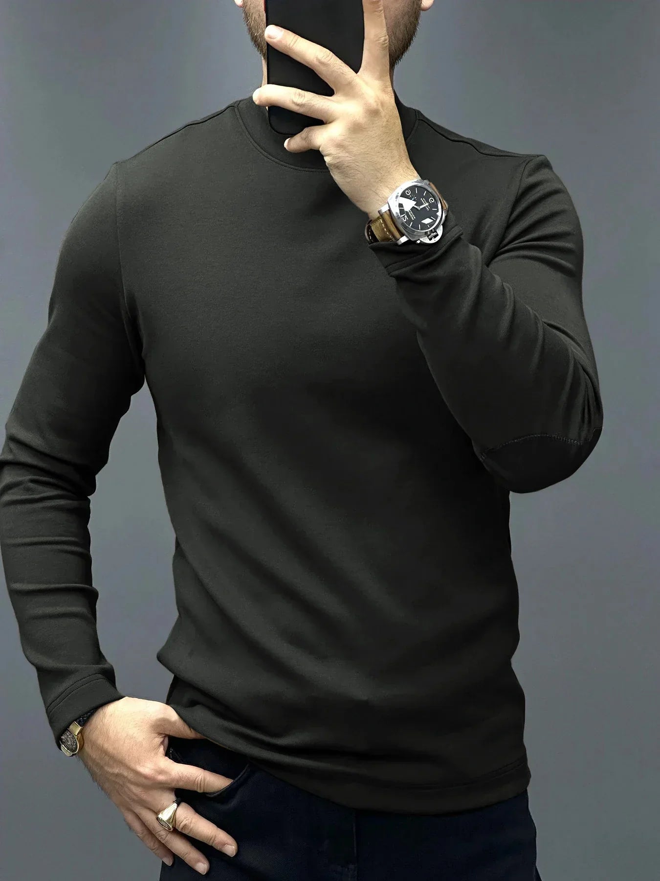 Marc | Pull ajusté manches longues