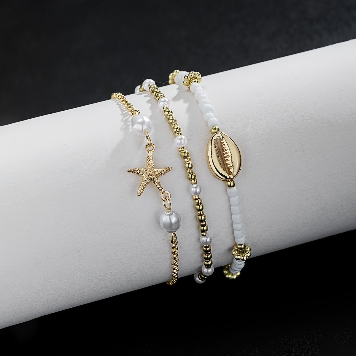 Camille | Bracelets de cheville coquillage