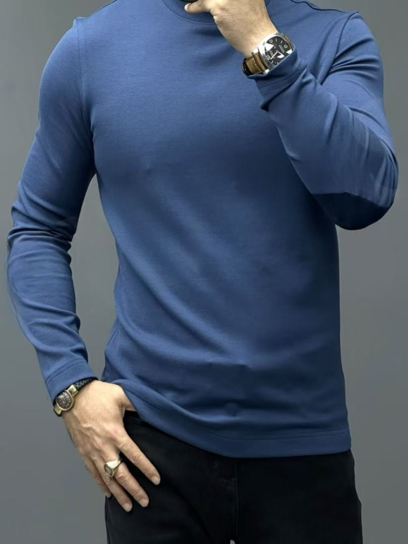 Marc | Pull ajusté manches longues