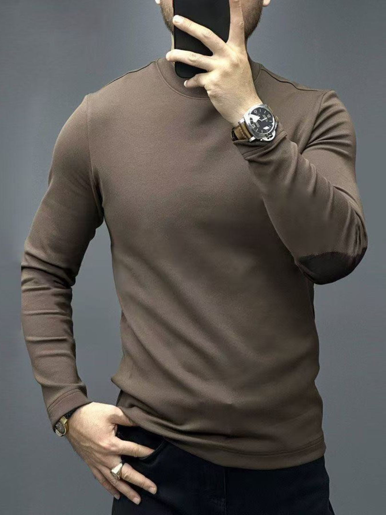 Marc | Pull ajusté manches longues