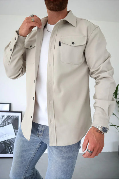 Thibault | Surchemise unie et polyvalente
