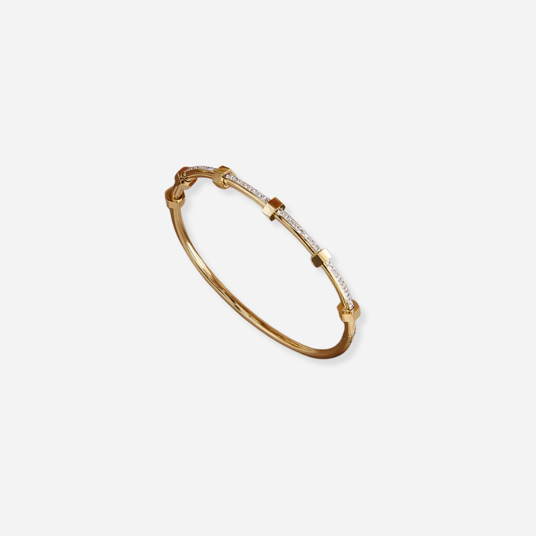 Désirée | Armband i guld med moissanite