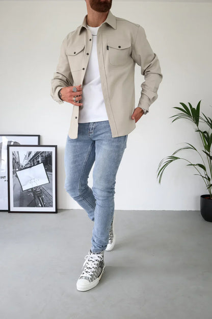Thibault | Surchemise unie et polyvalente
