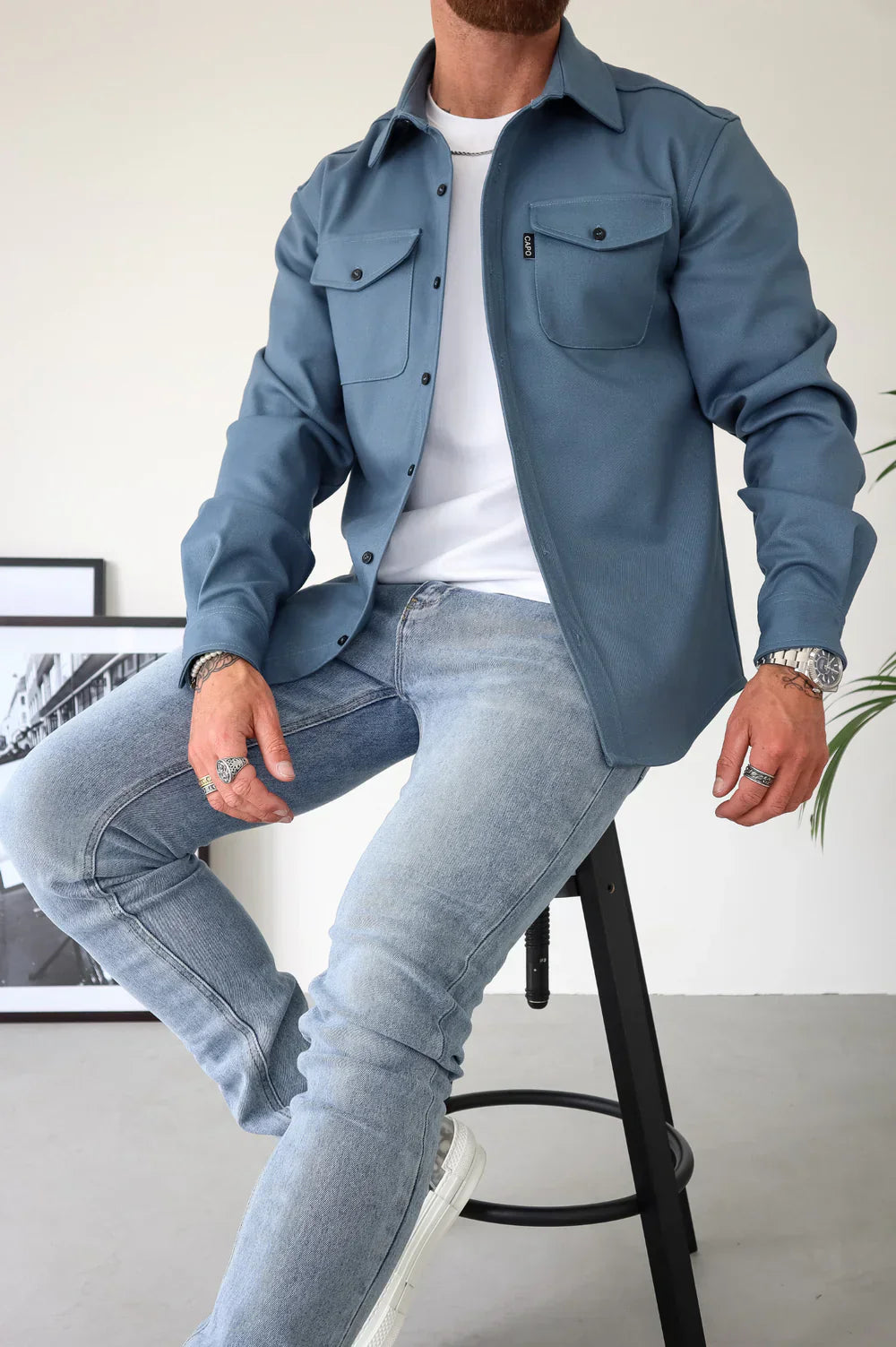 Thibault | Surchemise unie et polyvalente