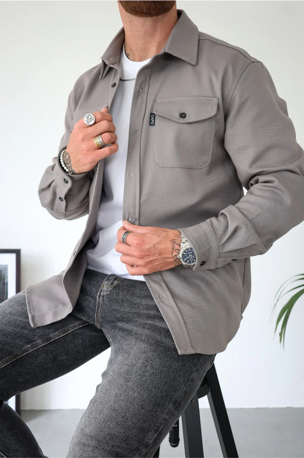 Thibault | Surchemise unie et polyvalente