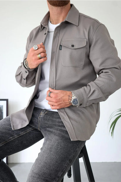Thibault | Surchemise unie et polyvalente