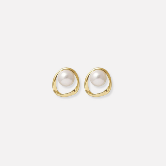 Bérénice | Boucles d’oreilles perles vintage