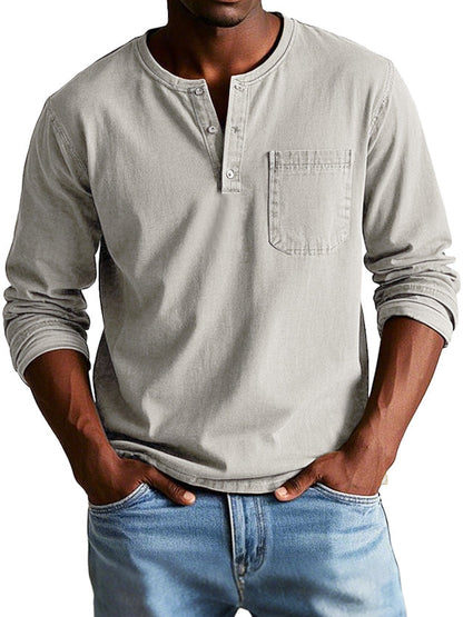 Loïs | Chemise en coton à col Henley
