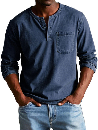 Loïs | Chemise en coton à col Henley