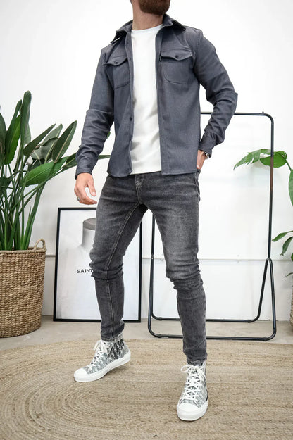Thibault | Surchemise unie et polyvalente