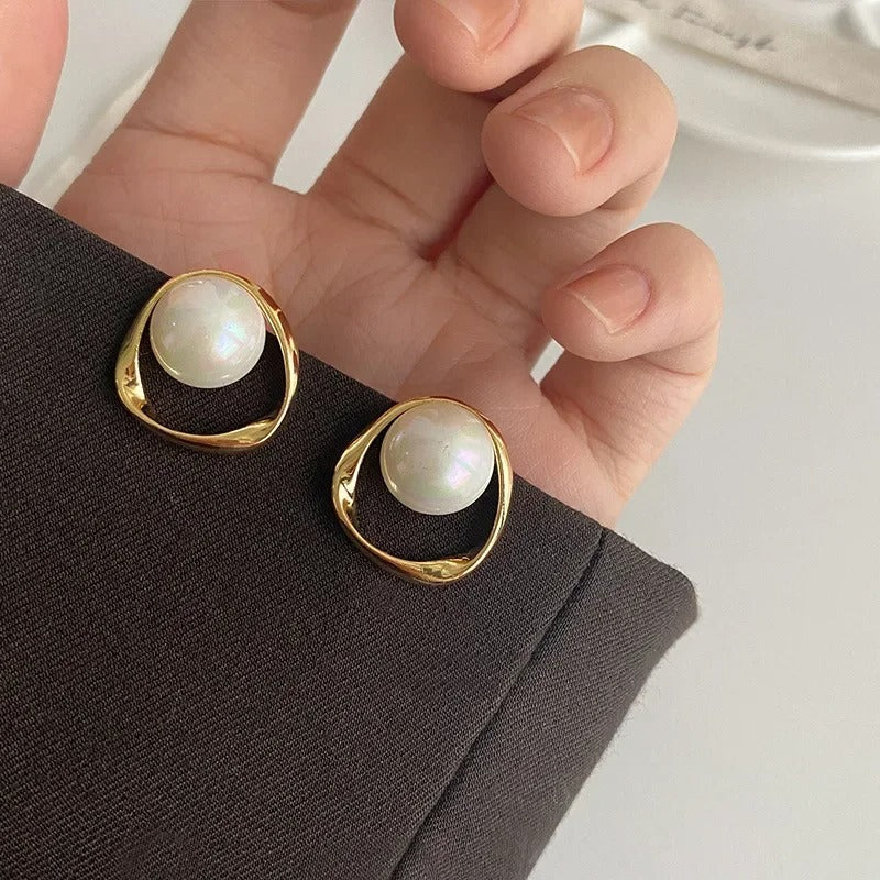 Bérénice | Boucles d’oreilles perles vintage