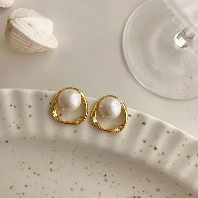 Bérénice | Boucles d’oreilles perles vintage
