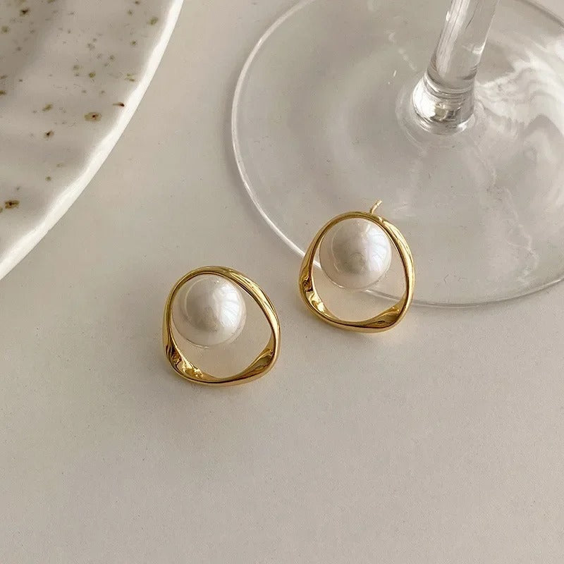 Bérénice | Boucles d’oreilles perles vintage