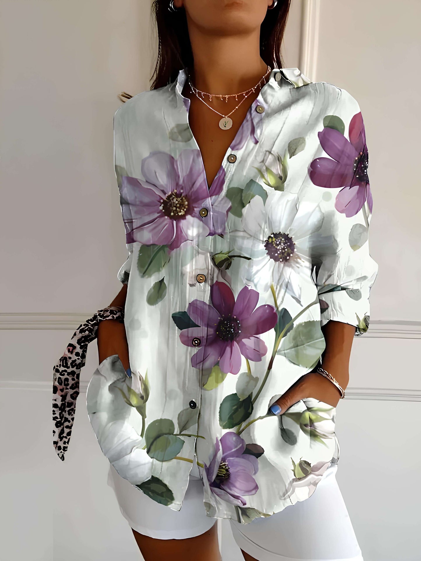 Clémence | Blouse fleurie en coton